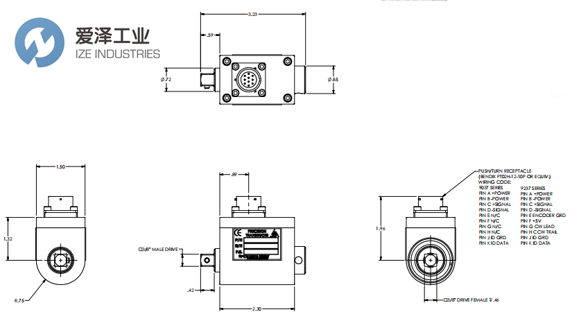 PCB傳感器039237-50022B 愛澤工業(yè) ize-industries (2).png