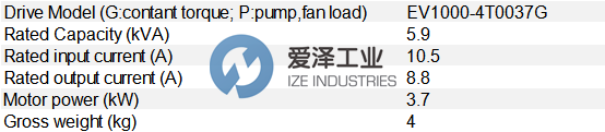 EMERSON變頻器EV1000-4T0037G 愛澤工業(yè) ize-industries.png