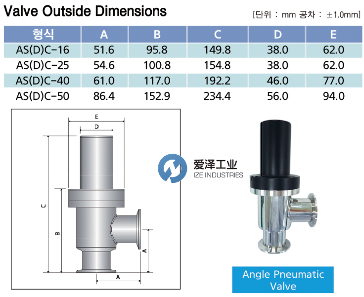 SPACE SOLUTIONS气动阀ASC-16K-WA1J22L8039-11 爱泽工业 ize-industries.png SPACE SOLUTIONS气动阀ASC-16K-WA1J22L8039-11 爱泽工业 ize-industries.png