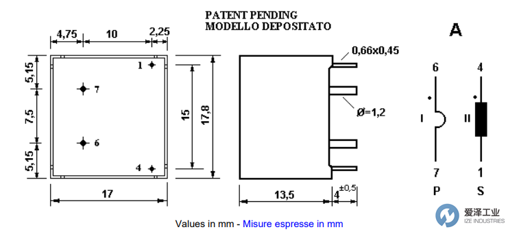 SIRIO脉冲驱动变压器TA-150621 爱泽工业 ize-industries (2).png