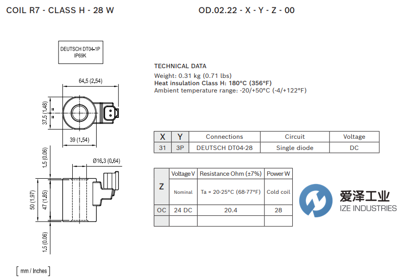 REXROTH电磁线圈OD0222313POC01 R934005309 爱泽工业 izeindustries.png