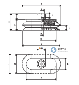 VUOTOTECNICA真空吸盘VES40 80 B 爱泽工业 izeindustries.png